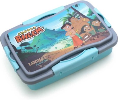 M Call Chhota Bheem Plastic Lunch Box For Kids Leak Proof Cartoon Lunch Box-Blue(1 Pcs) 2 Containers Lunch Box(500 ml)