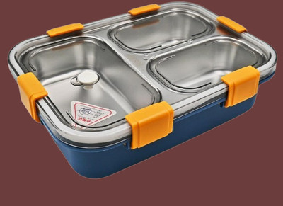 VSELL Compartment -3 Sealed Leak Proof Stainless Steel For Kid's & Adult_K1104 3 Containers Lunch Box(750 ml, Thermoware)