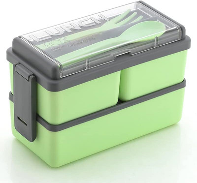 Quickmart Premium Double Layered Lunch Box, Durable BPA-Free Double Decker Lunch Box 750ml 3 Containers Lunch Box(750 ml, Thermoware)