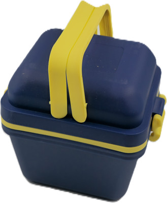 AJFuture Plastic Lunch/Tiffin Box 3Compartment FOR School &Office(Blue)A27 3 Containers Lunch Box(1500 ml, Thermoware)