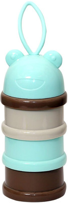 EssCubes Enterprise 3 Layer Cute Bear Portable Baby Milk Food Dispenser Storage Tiffin Liquid Bowl 3 Containers Lunch Box(360 ml)