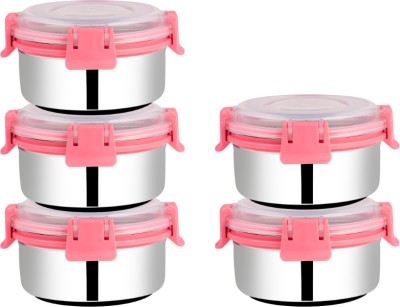 BOWLMAN Smart Clip Lock Containers 5 Containers Lunch Box(350 ml)