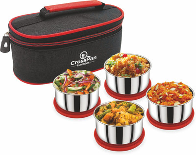 CrossPan Smart Buy Stainless Steel 4 Containers Lunch Box(1200 ml, Thermoware)