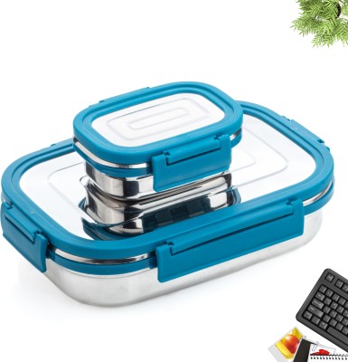 GK sales Lunch Box For School, Collage, Office 2 Containers Lunch Box(1100 ml, Thermoware)