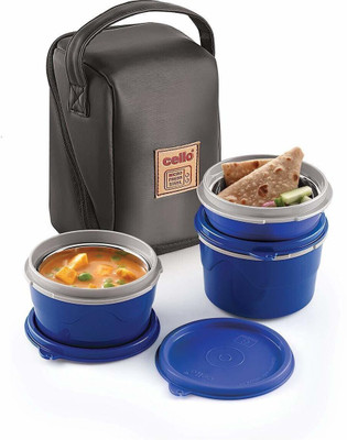 cello MF Micro (Blue) 3 Containers Lunch Box(550 ml, Thermoware)
