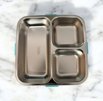 AANZIA Eco-Friendly Lunch Box & Sauce Dibbie With 1 spoons 3 Containers Lunch Box 1 Containers Lunch Box(800 ml, Thermoware)