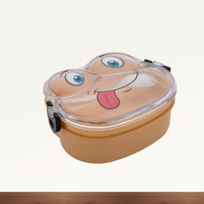 ROSTY Yellow_Plastic_Lunch_Box30 2 Containers Lunch Box(500 ml)