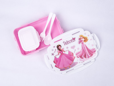 OMORTEX Barbie Girl Lunch Box With Mini Container & Spoon Fork Lunch Box for Kids 1 Containers Lunch Box(1000 ml)