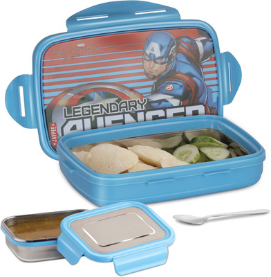 JAYPEE STEELTEK Captain America Print Lunch Box for School Kids, Gifting and Multi Use 1 Containers Lunch Box(900 ml)