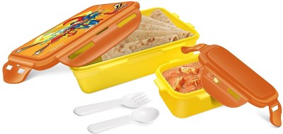 MILTON Mini Fun Treat KRYPTON Plastic Tiffin Box for Kids, 2 Containers Lunch Box 2 Containers Lunch Box(650 ml)