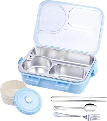 RBGIIT Sealed Food Container with Stainless Steel Compartments and Cutlery 1 Containers Lunch Box(750 ml, Thermoware)