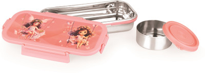 YUIOP - Half Time Steel Tifinbox - With 1 Large & 1 Small Container - Leakproof 2 Containers Lunch Box(780 ml, Thermoware)