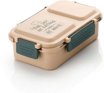BLLUEX Lunch Box Sealed Leakage Proof Stainless Steel with 2 Containers Lunch Box(500 ml)