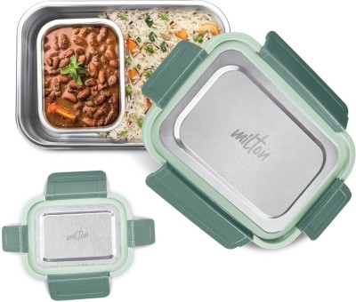 MILTON Home Meal Jr. Stainless Steel Container, Set of 2 (770 ml, 180 ml) 1 Containers Lunch Box(770 ml, Thermoware)