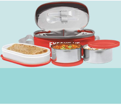 IDEAL PRIME SS2 LB_889 3 Containers Lunch Box(1000 ml, Thermoware)