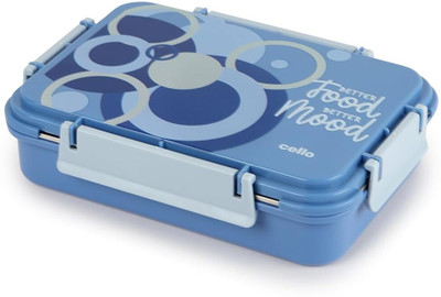cello zoom 3 partition 3 Containers Lunch Box(630 ml, Thermoware)