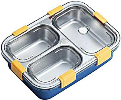 Gomnik 3 Compartment Lunch Box 3 Containers Lunch Box(500 ml)