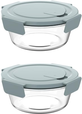 JAY RAMDEV SELLER Food Storage Containers with Lids Airtight (2PC) 2 Containers Lunch Box(610 ml)