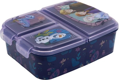 Gluman Air Tight Lunch Box for Kids 390 ml (Disney Frozen) 3 Containers Lunch Box(390 ml)