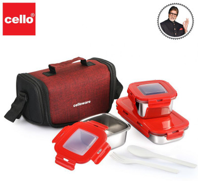 cello Moodzone 3 Containers Lunch Box(1280 ml)
