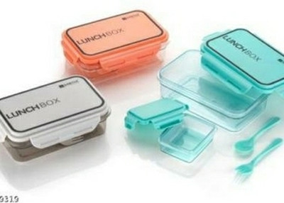 Jc trading Two compartment lunch box 2 Containers Lunch Box(1000 ml, Thermoware)