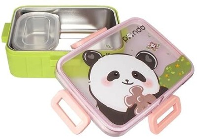 HIVVO Panda Printed Stainless Steel Container Lunch box 1 Containers Lunch Box(700 ml)