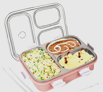 lavtoz Stainless Steel Bento Lunch Box !243 with 3 Containers & Secure Lock, 750ml 1 Containers Lunch Box(750 ml, Thermoware)