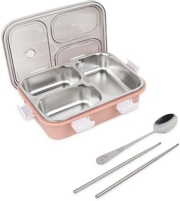 PBKN Leakage Proof Stainless Steel with Chopstick & Spoon Office K1 1 Containers Lunch Box(350 ml, Thermoware)