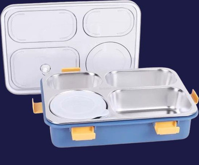 VSELL Stainless Steel Airtight Leak Proof Tiffin Box with Mini Container Inside A56 4 Containers Lunch Box(800 ml, Thermoware)