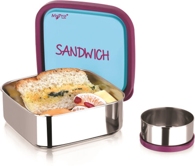 Mypro - Sandwich Medium Lunch box - With 1 Large & 1 Small Container - Leakproof 2 Containers Lunch Box(680 ml, Thermoware)