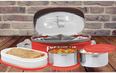 IDEAL PRIME SS2 LB_723 3 Containers Lunch Box(1000 ml, Thermoware)