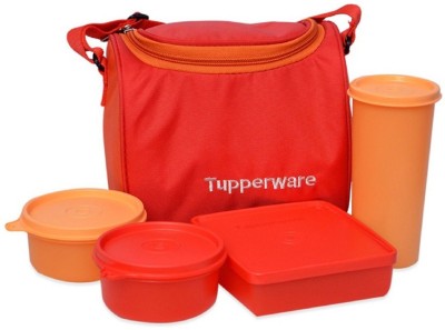 TUPPERWARE Best Lunch Set with Bag 4 Containers Lunch Box(590 ml)