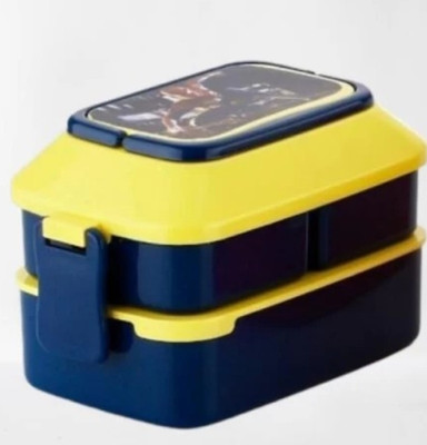 Hindustan plastic Plastic lunch box pack of 1 number of 3 counters 3 Containers Lunch Box(1200 ml)