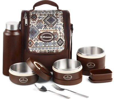 Oliveware Teso Musk Lunch Box 3 Containers Lunch Box(2390 ml)