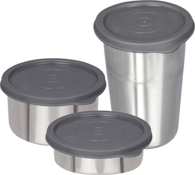Osiya GREY Lunch Box With Glass Tumbler -1200ML 1 Containers Lunch Box(1200 ml)