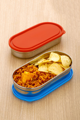 Redsky Smart Stainless Steel air Tight Lunch Box Unbreakable Lid, Snacks Tiffin 2 Containers Lunch Box(850 ml, Thermoware)