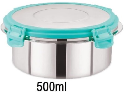 Elexiq Leak Proof Click and Seal Lock Stainless Steel Storage/Air Tight Tiffin 1 Containers Lunch Box(500 ml)