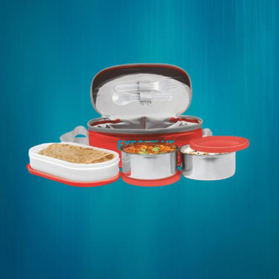 IDEAL PRIME SS2 LB_881 3 Containers Lunch Box(1000 ml, Thermoware)