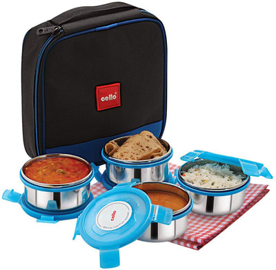 cello MF Suprmo 4 (300ml) 4 Containers Lunch Box(1200 ml)