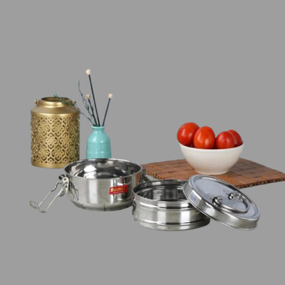 IDEAL PRIME SS2 LBA2 2 Containers Lunch Box(1000 ml)
