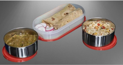 IDEAL PRIME SS2 LB_897 3 Containers Lunch Box(1000 ml, Thermoware)