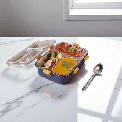 HPHCRAFTT Stainless_Steel_Lunch box_A142 3 Containers Lunch Box(1001 ml)