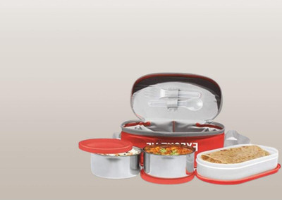 IDEAL PRIME SS2 LB_846 3 Containers Lunch Box(1000 ml, Thermoware)