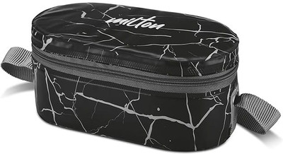 MILTON Executive Lunch Box(2 SS Container,1 Microwave Safe Container),Black 3 Containers Lunch Box(1010 ml)