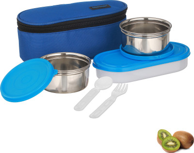 Trueware Elite 2+1 Stainless Steel 3 Containers Lunch Box(1100 ml)