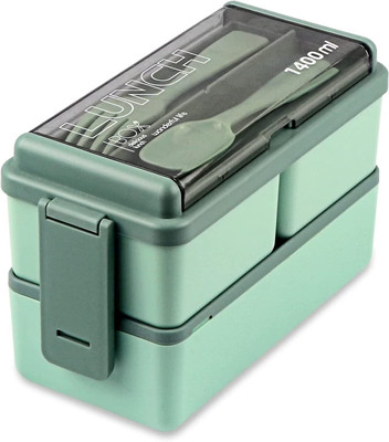 VIVED Double Decker lunch box 3 Containers Lunch Box(1000 ml)
