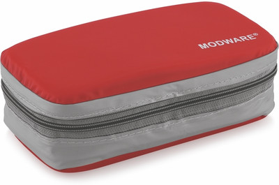 MODWARE Stainless Steel Lunch Box Set (2 Containers-300 ml Each,1 Spoon,1 Fork & 1 Bag) 2 Containers Lunch Box(300 ml, Thermoware)