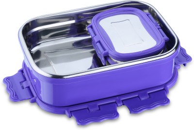 VIRTUE HOMEWARE Carry-Hot Big 2 pcs set Insulated Lunch box(700ml & 150ml)_Blue 2 Containers Lunch Box(850 ml, Thermoware)