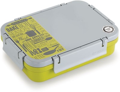 RISHABH. SUPER SMART 3 School Tiffin Box Thermoware Steel & Plastic Insulated GREEN 3 Containers Lunch Box(800 ml, Thermoware)
