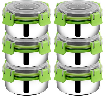 BOWLMAN Smart Clip Lock Containers 6 Containers Lunch Box(350 ml)